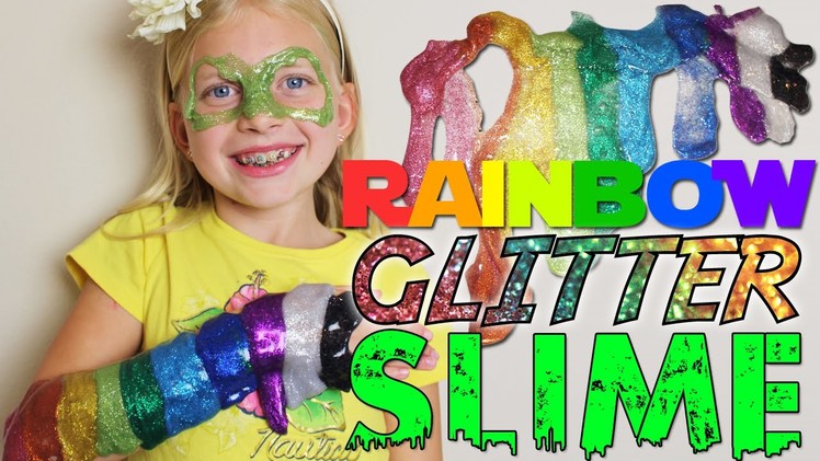 Glitter Slime -- How to Make It AND Play With It!