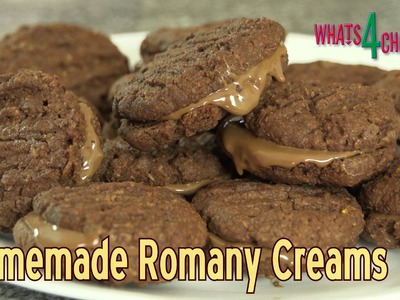 Home Made Romany Creams   How to Make Romany Creams   Chocolate Cookies