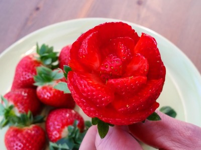 How It's Made Magic Strawberry Rose Flowers • Step by Step • Easy •