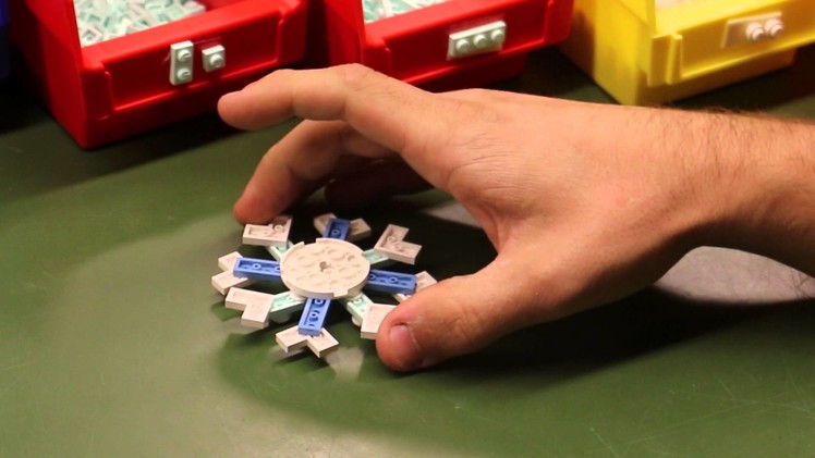 How to Build a LEGO® Snowflake Ornament