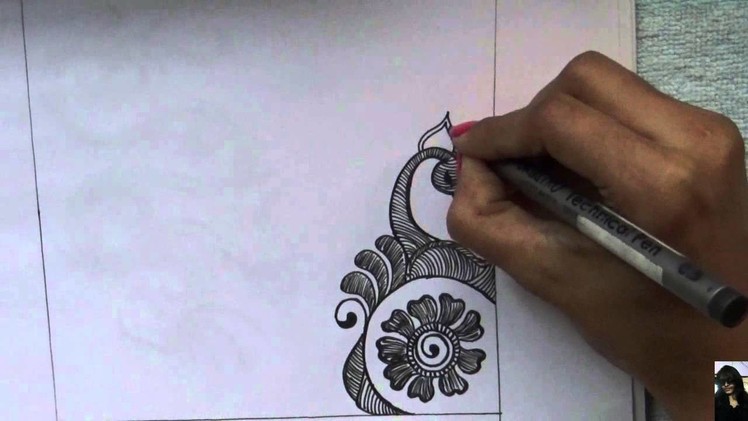 How to Create Mehndi Design (Free Hand Design) !!2016!!