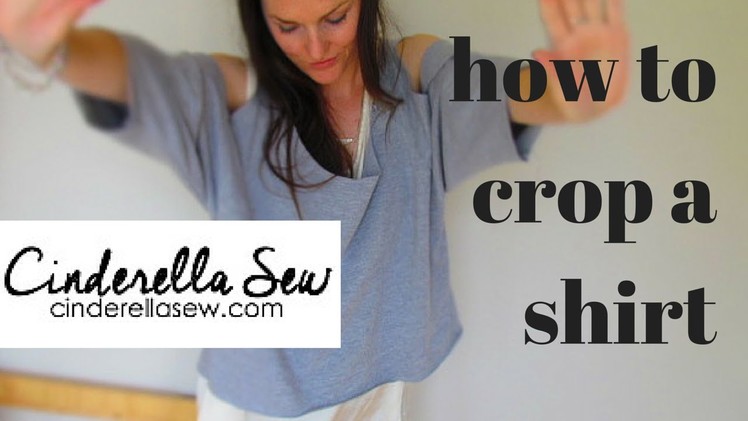 How to Crop a Shirt - Cut a Sweater into a Crop Top