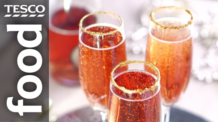 How to Decorate Glasses with Edible Glitter | Tesco Food