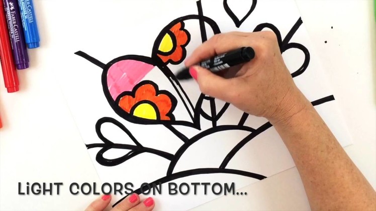 How to Draw a Britto-Inspired Heart