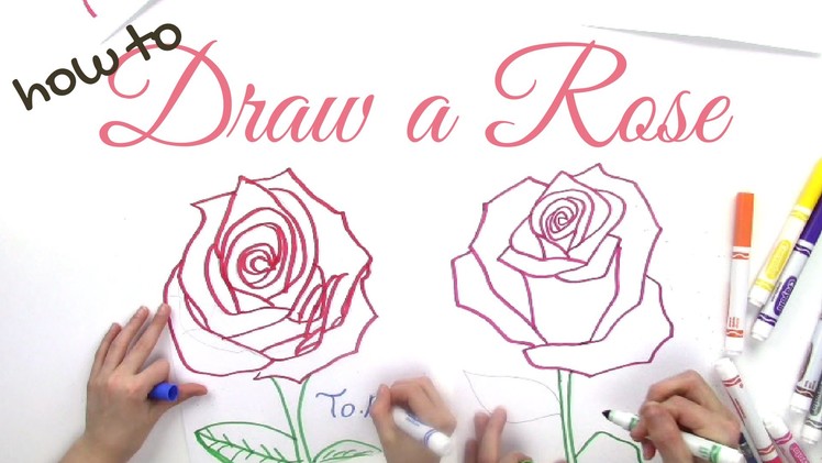 How to Draw a Rose Step by Step for Kids