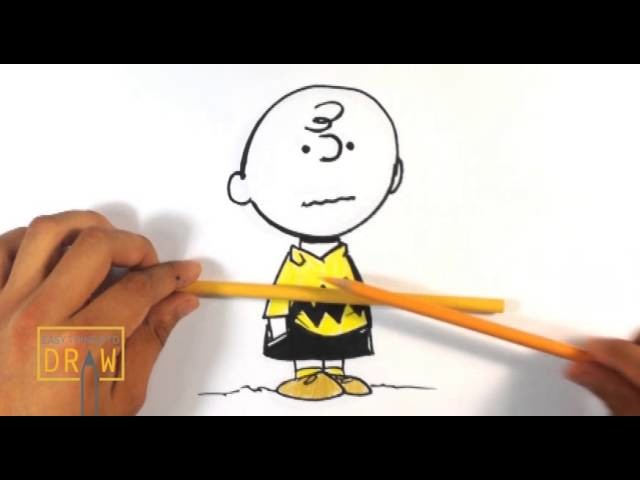 How to Draw Charlie Brown from Peanuts - Easy Things to Draw In this ...
