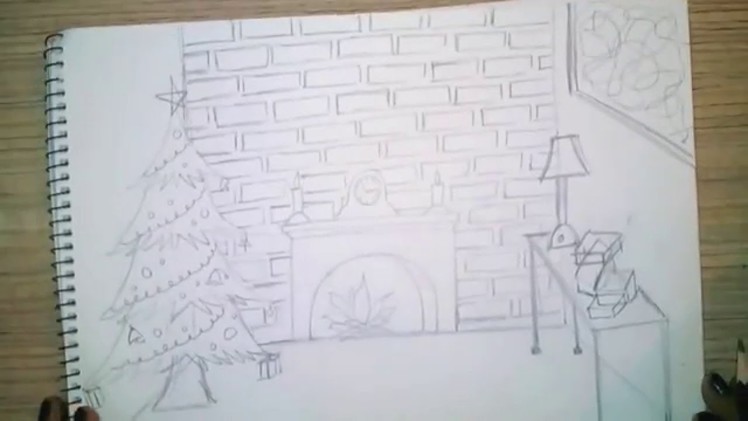 How to draw easy christmas drawing for kids