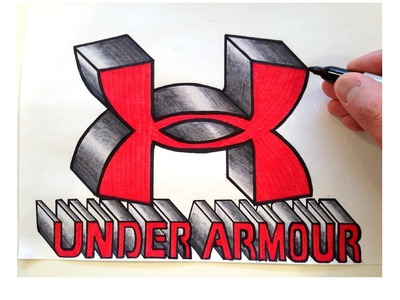 How to Draw the UNDER ARMOUR Logo in 3D