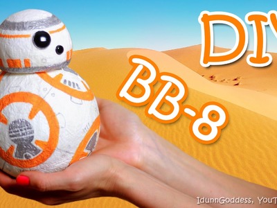 How To Make a BB-8 Money Box Out Of Paper Napkins – DIY BB8 droid from Star Wars