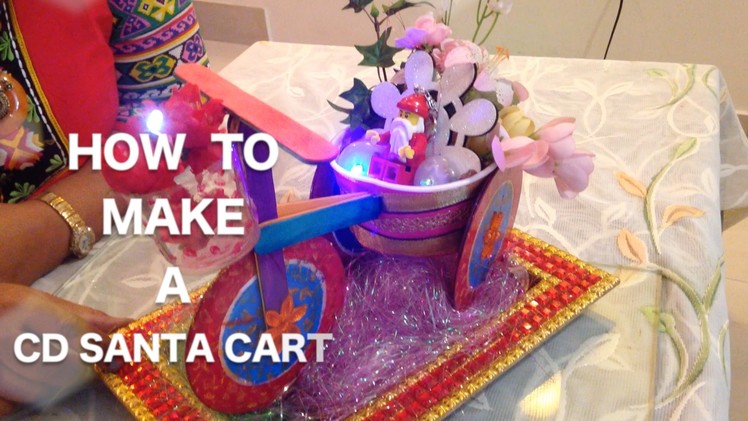 How to Make a CD Santa Cart | Xmas Special