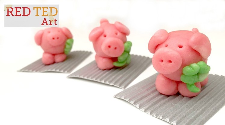 How to Make a Fondant - Marzipan Pig (New Year's Tradition)