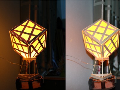 How to make a Lamp using Popsicle Sticks