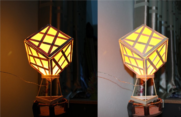 How to make a Lamp using Popsicle Sticks