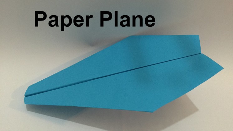 How to make a paper plane that flies forever