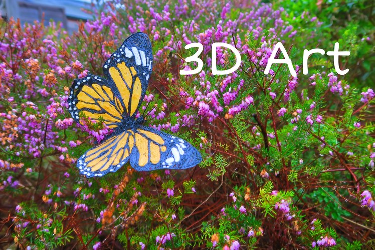 How to make a realistic 3D butterfly (Scribbler V1, 3D pen)