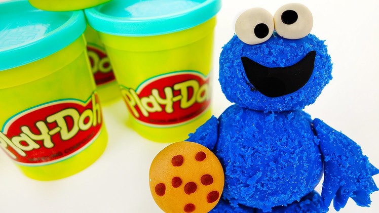 How to Make Cookie Monster with Play Doh Videos for Kids