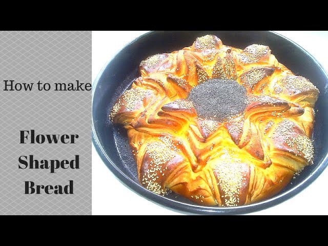 How to make flower shaped bread.Как сделать в форме цветка хлеб- Yummy Food Channel