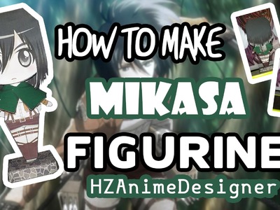 How to make Mikasa figurine (papercraft) | PART 2