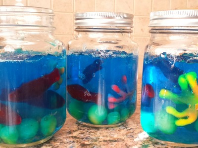 How to Make Mini Jello Aquariums!