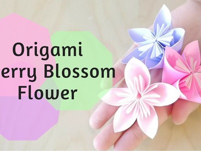 How to Make Origami Cherry Blossom Flower