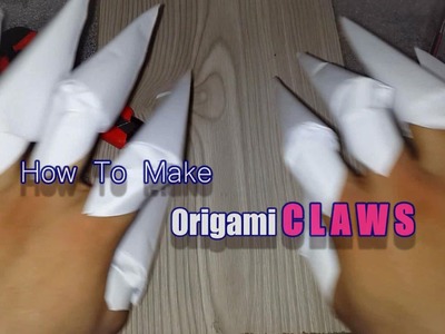 How to Make origami nightmare Freddy's nail CLAWS easy with paper