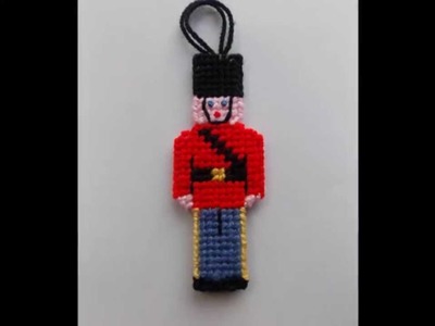 How to make Plastic Canvas Christmas Tree Toy Soldier Decoration