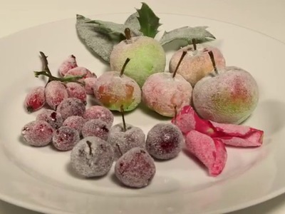 How to sugar-frost leaves, fruits and petals