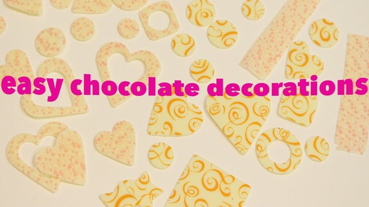 HOW TO USE CHOCOLATE TRANSFER SHEETS!