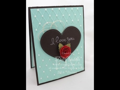 How to use the Heart You Embossing Folder
