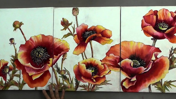 Karlyn Holman presents How to Prepare your Canvass for Watercolor