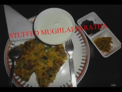 MUGHLAI PARATHA (STUFFED WITH SPICY ALOO MASALA)|HOW TO MAKE MASALA  MUGHLAI PARATHA
