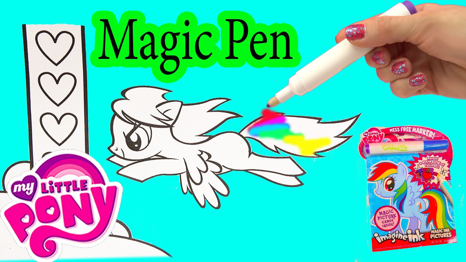 My Little Pony Imagine Ink Rainbow Color Pen Art Book with Surprise