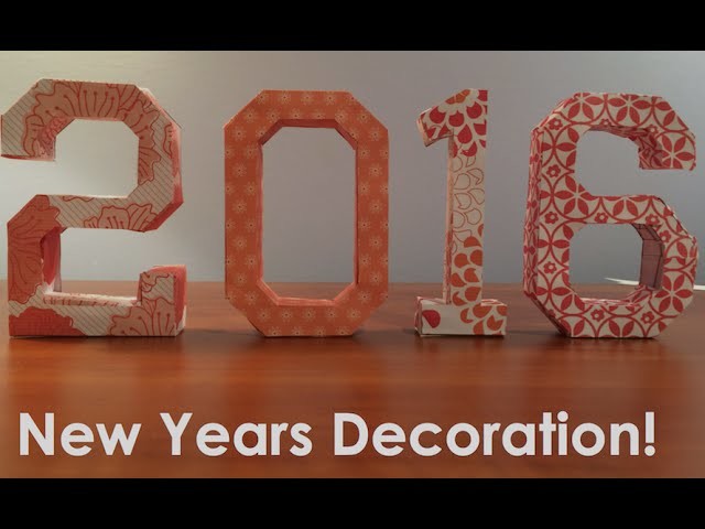 New Years Decoration - Paper Numbers