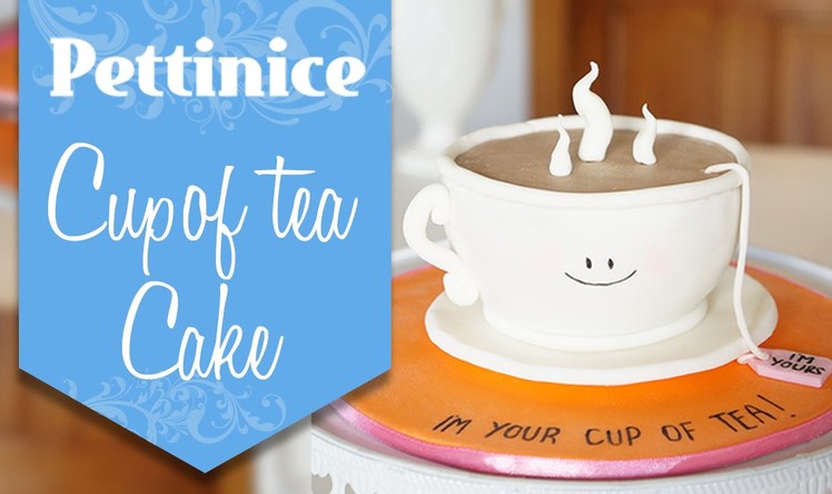 Pettinice:  Step-by-step. How to make a 3D tea cup cake