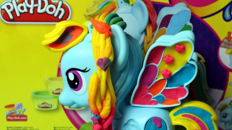 Play-Doh ♥ My Little Pony ♥ Rainbow Dash Style Salon Playset