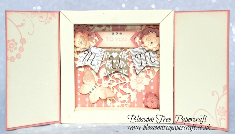 Stampin' Up! How to make the Shadow Box Card as shown on Blossom Tree Papercraft