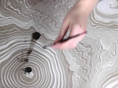 Suminagashi Paper Marbling DIY Japanese Water Marbling (How to Marble Paper)