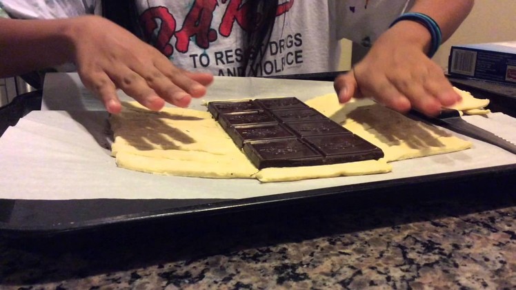 DIY Chocolate Almond Braid Croissant