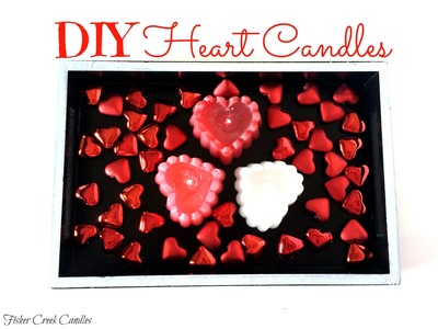 DIY Heart Candle