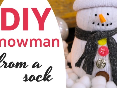 DIY Snowman from a Sock | Creativewithlove