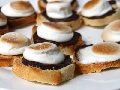 Easy recipe: How to make mini S'mores toast party snacks