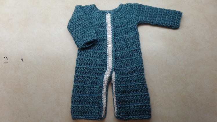 (How to #Crochet) (#Newborn Baby Sleeper) #TUTORIAL #293