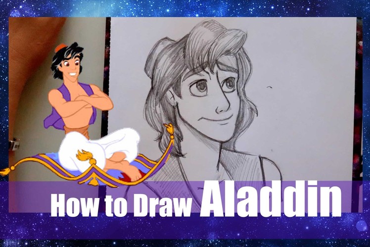 How to Draw ALADDIN (from Disney's Aladdin) - @dramaticparrot