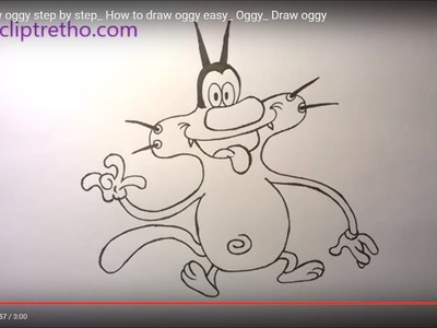 How to draw oggy step by step_ How to draw oggy easy_ Oggy_ Draw oggy