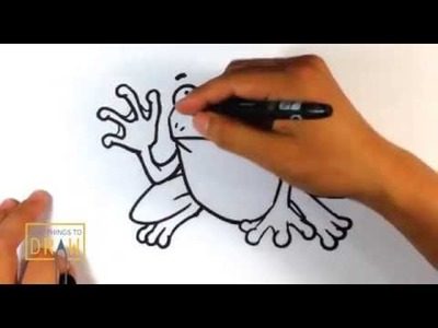 How to Draw Scribbet the Frog - Easy Things to Draw
