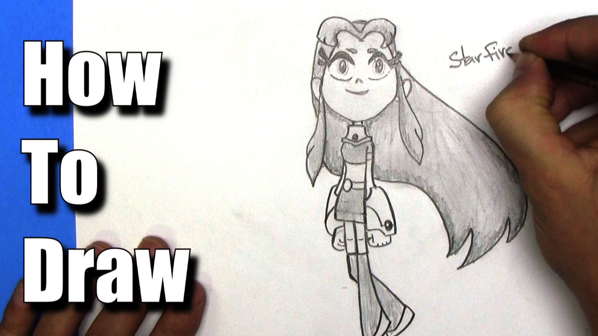How,to,Draw,Starfire,from,Teen,Titans,Go,Step,By,Step,Step,By,Step,Tutorial...