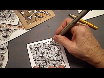 How to draw Tangle Pattern Nymph Lesson #2 by Melinda Barlow