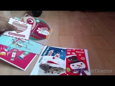 How to make a christmas card collage