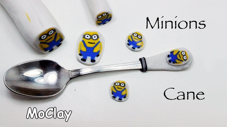 How to make a Minions millefiori cane -   PVClay- Polymer clay tutorial
