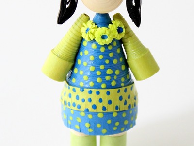 How to make a simple quilling doll